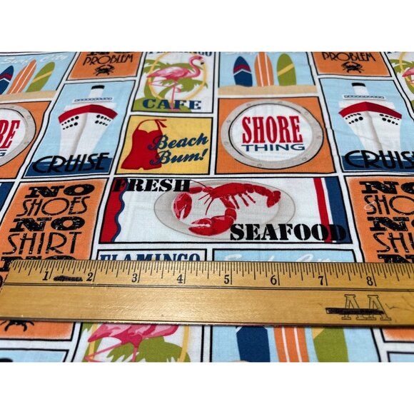 Shore Thing By Emily Herrick Cotton Fabric Panel 28" x 42" - Picture 4 of 8